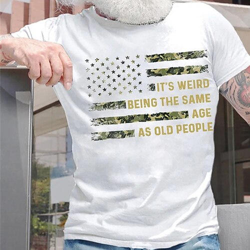 Herre T-shirt Grafiske T-shirts Cool skjorte Grafiske tryk Gammel mand Nationalflag Rund hals Varm Stempling Gade Ferierejse Kort Ærme Trykt mønster Tøj 32S Designer Basale Moderne Moderne
Herre T-shirt Grafiske T-shirts Cool skjorte Grafiske tryk Gammel mand Nationalflag Rund hals Varm Stempling Gade Ferierejse Kort Ærme Trykt mønster Tøj 32S Designer Basale Moderne Moderne