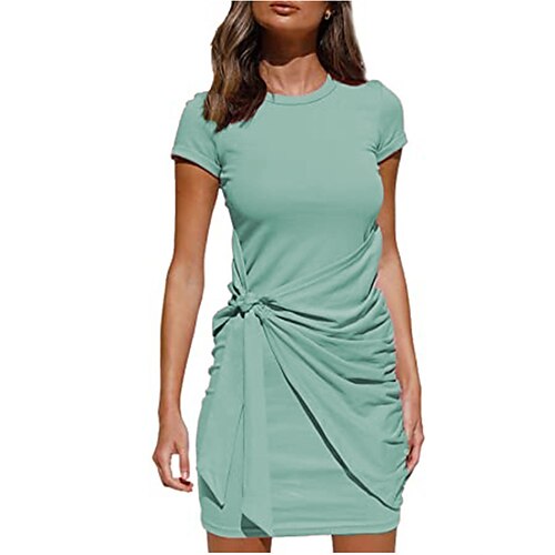 Per donna Vestito casual Abito estivo Abito semplice Liscio Lacci Asimmetrico Girocollo Mini abito Elegante Moderno Scuola Ufficio Manica corta Taglia piccola Nero Verde chiaro Rosa Estate Primavera
Per donna Vestito casual Abito estivo Abito semplice Liscio Lacci Asimmetrico Girocollo Mini abito Elegante Moderno Scuola Ufficio Manica corta Taglia piccola Nero Verde chiaro Rosa Estate Primavera
