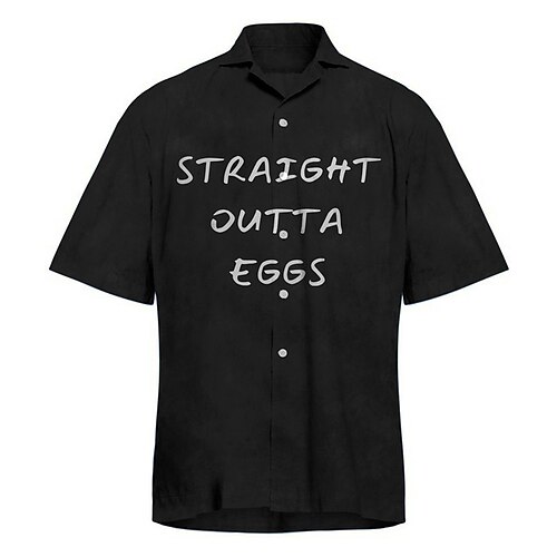 Homme Chemise Lettre Imprimés Photos Œuf Col rabattu Noir Bleu Plein Air Casual Manches courtes Bouton bas Imprimer Vêtement Tenue Rétro Vintage Mode Vêtement de rue Design
Homme Chemise Lettre Imprimés Photos Œuf Col rabattu Noir Bleu Plein Air Casual Manches courtes Bouton bas Imprimer Vêtement Tenue Rétro Vintage Mode Vêtement de rue Design