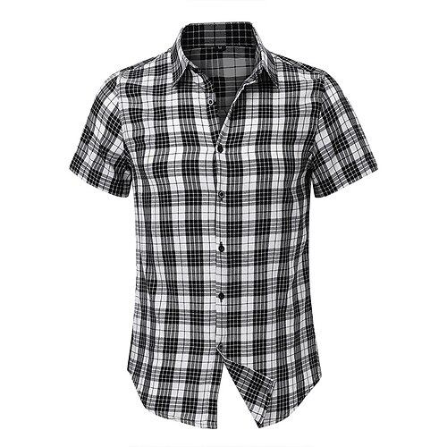 Herre Aloha skjorte Sort Gul Blå Kortærmet Gingham stof Aftæpning Forår sommer Ferierejse Tøj Basale
Herre Aloha skjorte Sort Gul Blå Kortærmet Gingham stof Aftæpning Forår sommer Ferierejse Tøj Basale