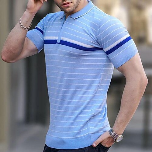 Herre POLO T-skjorte Golf skjorte Avslappet Ferie Knaphul Quarter Zip Kortermet Mote Grunnleggende Grafisk Stribe Quarter Zip Sommer Normal Svart Hvit Rød Himmelblå Kamel Mørkeblå POLO T-skjorte
Herre POLO T-skjorte Golf skjorte Avslappet Ferie Knaphul Quarter Zip Kortermet Mote Grunnleggende Grafisk Stribe Quarter Zip Sommer Normal Svart Hvit Rød Himmelblå Kamel Mørkeblå POLO T-skjorte