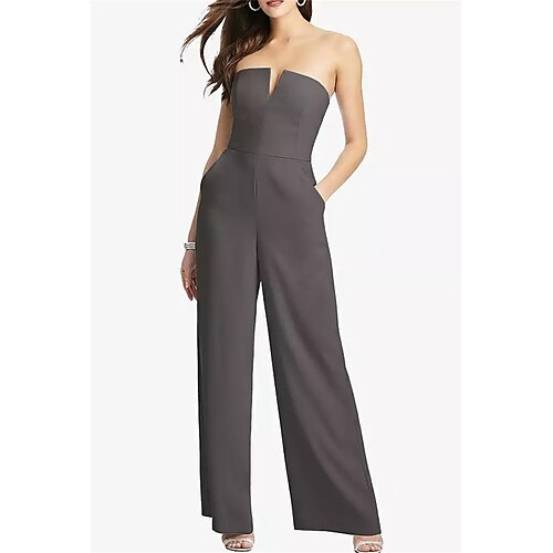 Tute Vestito da damigella Senza bretelline Senza maniche Elegante Lungo Raso con Tinta unita 2022
Tute Vestito da damigella Senza bretelline Senza maniche Elegante Lungo Raso con Tinta unita 2022