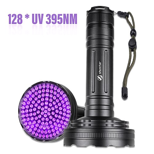 uv-lommelykt med 128 lysdioder 395nm ultrafiolett fakkellampe svartlysdetektor for hundeurin kjæledyrflekker og veggedyr
uv-lommelykt med 128 lysdioder 395nm ultrafiolett fakkellampe svartlysdetektor for hundeurin kjæledyrflekker og veggedyr