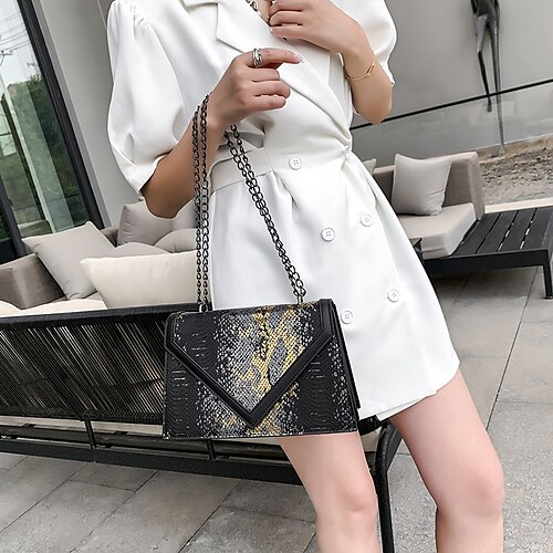 Dame Håndveske Crossbody-veske Ransel PU lær Fest Daglig Glidelås Stor kapasitet Holdbar Slangemønster Svart Hvit Rosa
Dame Håndveske Crossbody-veske Ransel PU lær Fest Daglig Glidelås Stor kapasitet Holdbar Slangemønster Svart Hvit Rosa