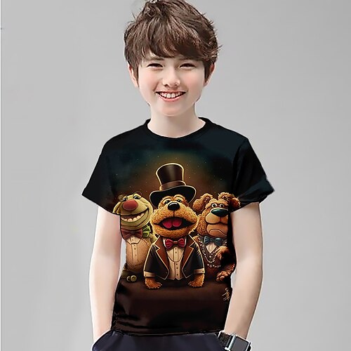 Bambino Da ragazzo maglietta Tee Orso Manica corta Top bambini Esterno Stampa 3D Fantastico Giornaliero Estate Marrone 4-12 anni
Bambino Da ragazzo maglietta Tee Orso Manica corta Top bambini Esterno Stampa 3D Fantastico Giornaliero Estate Marrone 4-12 anni