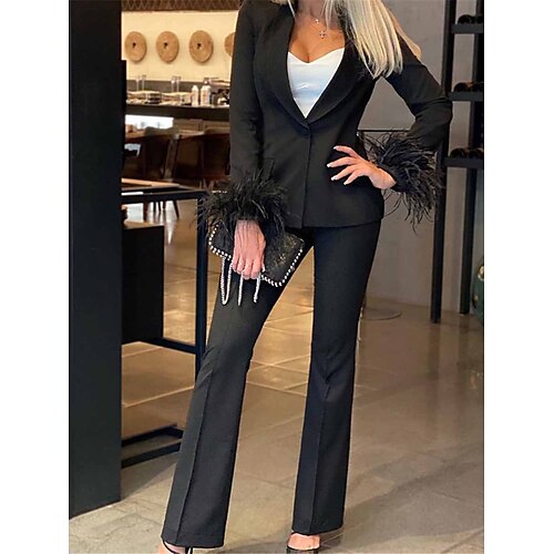 Dame drakter Blazer Kontor Arbeid Gate Vår Høst Normal Frakk Normal Hold Varm Vindtett Pustende Stilfull Moderne Moderne Stil Jakker Langermet Helfarge Fjær Svart Blå Fuksia
Dame drakter Blazer Kontor Arbeid Gate Vår Høst Normal Frakk Normal Hold Varm Vindtett Pustende Stilfull Moderne Moderne Stil Jakker Langermet Helfarge Fjær Svart Blå Fuksia