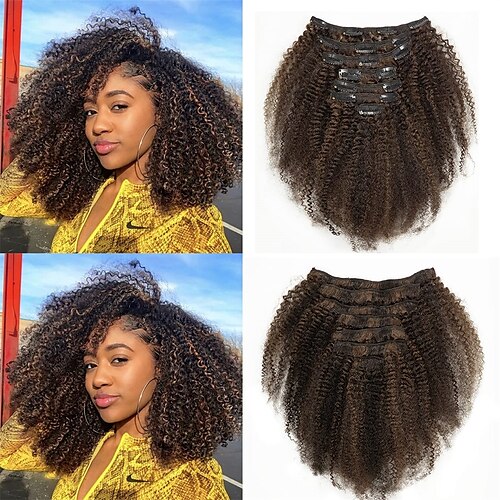 curly clip in hair extensions 3c 4a afro kinky curly clip ins 100% virgin remy menneskehår for svarte kvinner helhode piano naturlig svart blandet med lys sjokoladebrun dobbel weft 120g 14 tommer
curly clip in hair extensions 3c 4a afro kinky curly clip ins 100% virgin remy menneskehår for svarte kvinner helhode piano naturlig svart blandet med lys sjokoladebrun dobbel weft 120g 14 tommer