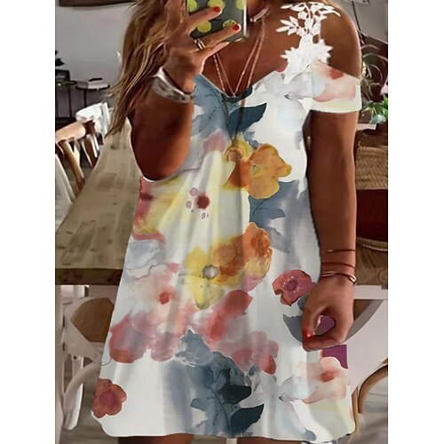 Dame Store størrelser Uformell kjole Blonde kjole Blomstret Midikjole Kortermet Blonde Lapper Med stropper Mote utendørs Blå Lilla Sommer Vår L XL XXL 3XL 4XL
Dame Store størrelser Uformell kjole Blonde kjole Blomstret Midikjole Kortermet Blonde Lapper Med stropper Mote utendørs Blå Lilla Sommer Vår L XL XXL 3XL 4XL
