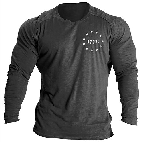 Herre T skjorte Grafiske T-skjorter Kul skjorte Nummer Grafiske trykk Crew-hals Varm stempling Gate Feriereise Langermet Klær Designer Grunnleggende Moderne Moderne
Herre T skjorte Grafiske T-skjorter Kul skjorte Nummer Grafiske trykk Crew-hals Varm stempling Gate Feriereise Langermet Klær Designer Grunnleggende Moderne Moderne