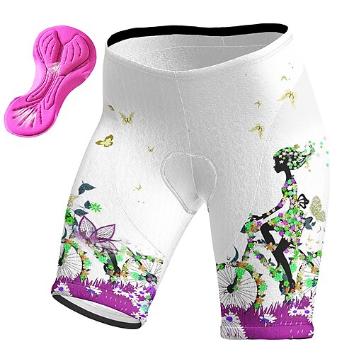 21Grams Dame Cykelshorts Cykel Forede shorts Underdele Bjerg Cykling Vej Cykling Sport Grafisk Blomster botanik 3D Måtte Cykling Åndbart Svedtransporende Lilla Gul Spandex Tøj Cykeltøj
21Grams Dame Cykelshorts Cykel Forede shorts Underdele Bjerg Cykling Vej Cykling Sport Grafisk Blomster botanik 3D Måtte Cykling Åndbart Svedtransporende Lilla Gul Spandex Tøj Cykeltøj