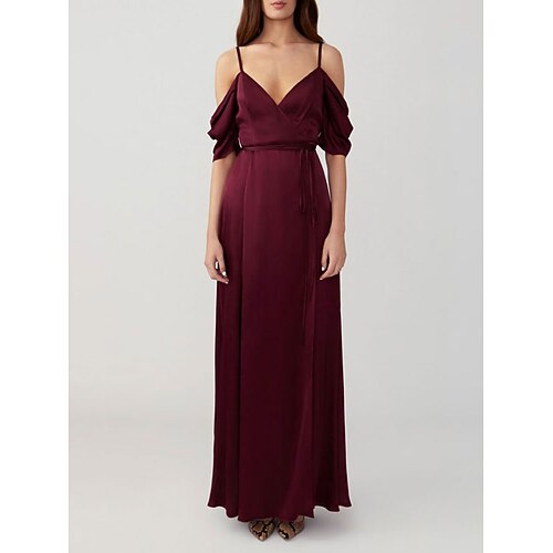 Linea-A Vestito da damigella Con bretelline / A V Senza maniche Sensuale Lungo Seta imitata con Drappeggio / Con ruche / Tinta unita 2022
Linea-A Vestito da damigella Con bretelline / A V Senza maniche Sensuale Lungo Seta imitata con Drappeggio / Con ruche / Tinta unita 2022