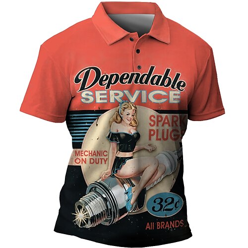 Per uomo POLO Camicia da golf Golf Alfabetico Stampe astratte Ragazza Pin Up Collo ripiegabile Rosso Blu Verde Cachi Esterno Strada Maniche corte Stampa Abbigliamento Sportivo Di tendenza Streetwear
Per uomo POLO Camicia da golf Golf Alfabetico Stampe astratte Ragazza Pin Up Collo ripiegabile Rosso Blu Verde Cachi Esterno Strada Maniche corte Stampa Abbigliamento Sportivo Di tendenza Streetwear