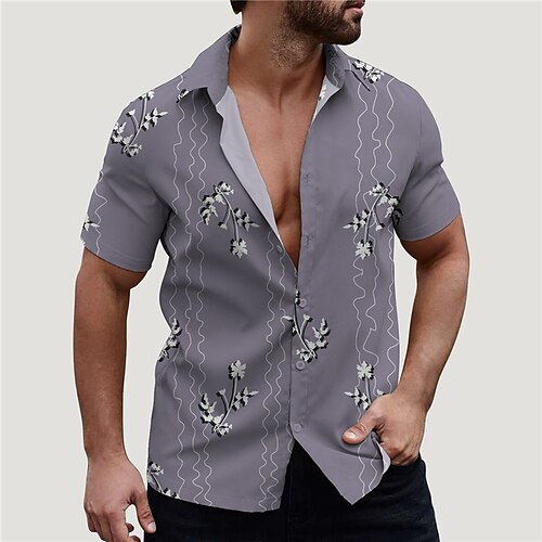 Homme Chemise Floral Imprimés Photos Col rabattu Violet Vert Plein Air Casual Manches courtes Bouton bas Imprimer Vêtement Tenue Mode Vêtement de rue Design Flexible
Homme Chemise Floral Imprimés Photos Col rabattu Violet Vert Plein Air Casual Manches courtes Bouton bas Imprimer Vêtement Tenue Mode Vêtement de rue Design Flexible