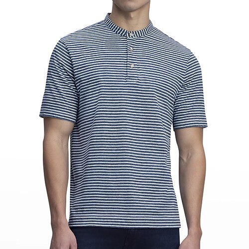 Herre POLO Trøje Golftrøje Gade Afslappet Rund hals Høj krave Kortærmet Mode Basale Stribe Knap Crewneck Sommer Regulær Mørk Navy POLO Trøje
Herre POLO Trøje Golftrøje Gade Afslappet Rund hals Høj krave Kortærmet Mode Basale Stribe Knap Crewneck Sommer Regulær Mørk Navy POLO Trøje