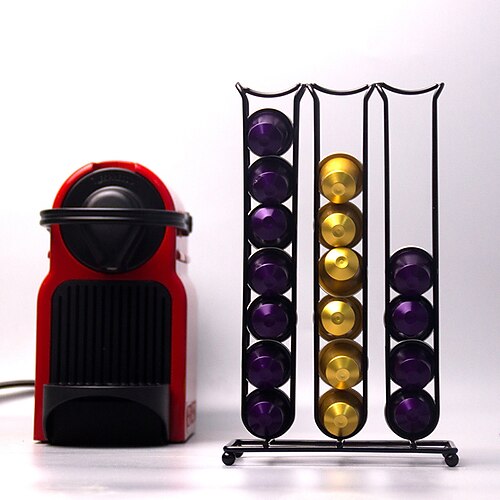 kaffekapsler bælgholder kapselopbevaringsstand 42 stk jernkapsel display rack kaffeorganisator til barkontor
kaffekapsler bælgholder kapselopbevaringsstand 42 stk jernkapsel display rack kaffeorganisator til barkontor