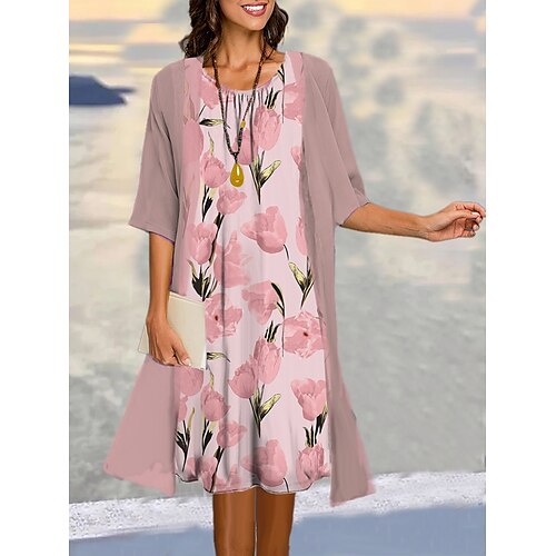 Per donna Set di vestiti a due pezzi Abito casual Giornaliero Da mare Moderno Informale Stampa Vestito longuette Girocollo Mezza manica Pop art Floreale Morbido Rosa Estate Primavera S M L XL XXL
Per donna Set di vestiti a due pezzi Abito casual Giornaliero Da mare Moderno Informale Stampa Vestito longuette Girocollo Mezza manica Pop art Floreale Morbido Rosa Estate Primavera S M L XL XXL