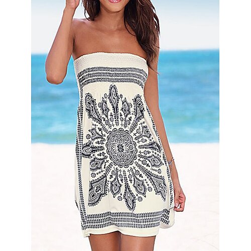 Dame Strandkjole Resort Wear Strandklær Mini kjole Trykt mønster Varmt Elegant Grafisk Stroppeløs Ermeløs Standard passform Daglig Ut på byen Hvit Gul 2023 Sommer Vår S M L XL
Dame Strandkjole Resort Wear Strandklær Mini kjole Trykt mønster Varmt Elegant Grafisk Stroppeløs Ermeløs Standard passform Daglig Ut på byen Hvit Gul 2023 Sommer Vår S M L XL