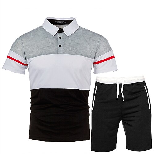 Herre Golf skjorte Polo sett Avslappet Ferie Klassisk Kortermet Mote Grunnleggende Fargeblokk Knapp Sommer Normal Brand Rød Svart Mørk Marineblå Grå Golf skjorte
Herre Golf skjorte Polo sett Avslappet Ferie Klassisk Kortermet Mote Grunnleggende Fargeblokk Knapp Sommer Normal Brand Rød Svart Mørk Marineblå Grå Golf skjorte