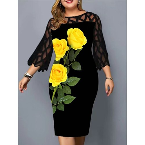 kvinders plus size flatterende kjoler æbleformet kjole bryllup gæste arbejdskjole sheath dress a line kjole blomstret midikjole ærmer mesh print rund hals elegant udendørs sort sommer forår kjole
kvinders plus size flatterende kjoler æbleformet kjole bryllup gæste arbejdskjole sheath dress a line kjole blomstret midikjole ærmer mesh print rund hals elegant udendørs sort sommer forår kjole