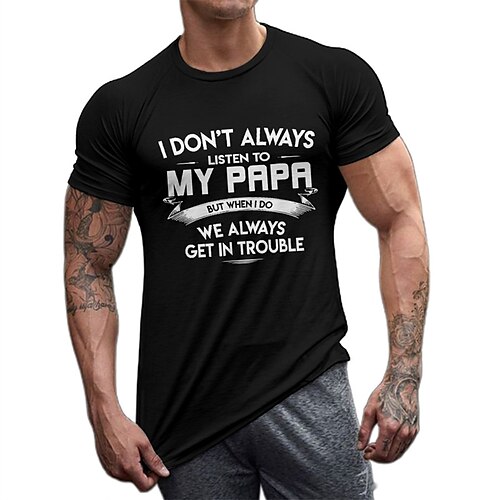 Herre T-shirt Grafiske T-shirts Cool skjorte Bogstaver Grafiske tryk Far Rund hals Varm Stempling Gade Ferierejse Kort Ærme Trykt mønster Tøj Designer Basale Moderne Moderne
Herre T-shirt Grafiske T-shirts Cool skjorte Bogstaver Grafiske tryk Far Rund hals Varm Stempling Gade Ferierejse Kort Ærme Trykt mønster Tøj Designer Basale Moderne Moderne