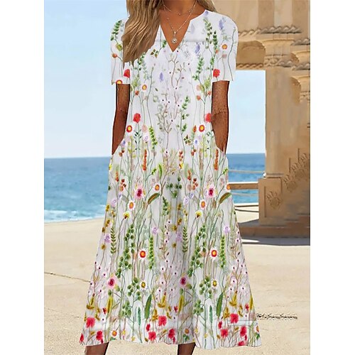 Per donna Vestito casual Abito estivo Abito stampato Floreale Tasche Stampa A V Vestito longuette Attivo Di tendenza Esterno Appuntamento Manica corta Standard Verde Estate Primavera S M L XL XXL
Per donna Vestito casual Abito estivo Abito stampato Floreale Tasche Stampa A V Vestito longuette Attivo Di tendenza Esterno Appuntamento Manica corta Standard Verde Estate Primavera S M L XL XXL