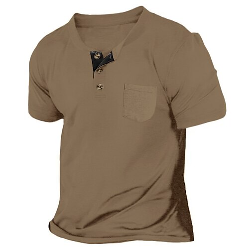 Herre T-shirt Henley-skjorte Tee Top Farveblok Årgang Henley Gade Ferierejse Kortærmet Knap Tøj Mode Designer Basale
Herre T-shirt Henley-skjorte Tee Top Farveblok Årgang Henley Gade Ferierejse Kortærmet Knap Tøj Mode Designer Basale