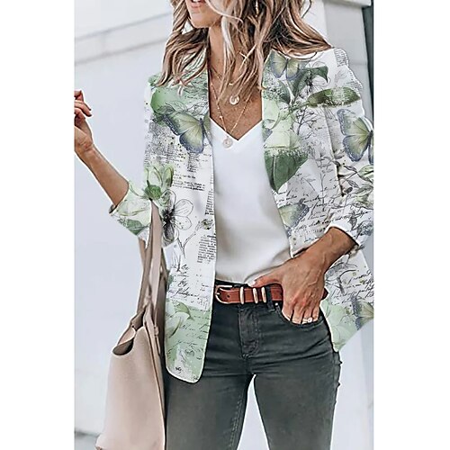 Per donna Giacca Da mare Pulsante Farfalla Semplice Standard Capispalla Manica lunga Primavera Verde S
Per donna Giacca Da mare Pulsante Farfalla Semplice Standard Capispalla Manica lunga Primavera Verde S