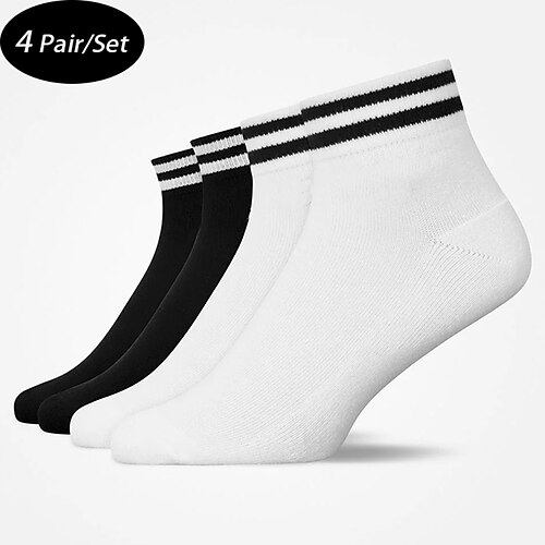 Herre 4 Par Sokker Sneaker sokker Besætningssokker Sort / Hvid Farve Patchwork udendørs Daglig Ferie Medium Forår, Efterår, Vinter, Sommer Stilfuld Afslappet
Herre 4 Par Sokker Sneaker sokker Besætningssokker Sort / Hvid Farve Patchwork udendørs Daglig Ferie Medium Forår, Efterår, Vinter, Sommer Stilfuld Afslappet