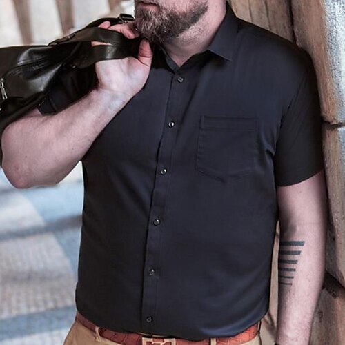 Herre Skjorte عادي Polokrage Svart Hvit Rosa Mørk Lilla Lyseblå Store størrelser utendørs Feriereise Kortermet Klær Moderne Stil Fast Retro / vintage
Herre Skjorte عادي Polokrage Svart Hvit Rosa Mørk Lilla Lyseblå Store størrelser utendørs Feriereise Kortermet Klær Moderne Stil Fast Retro / vintage