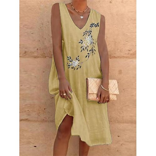 Dame Afslappet påklædning Tank Top Kjole Sommerkjole Blomstret Marmor print Trykt mønster V-hals Midikjole Basale Moderne Daglig Ferie Uden ærmer Løstsiddende Gul Blå Grøn Sommer Forår S M L XL XXL
Dame Afslappet påklædning Tank Top Kjole Sommerkjole Blomstret Marmor print Trykt mønster V-hals Midikjole Basale Moderne Daglig Ferie Uden ærmer Løstsiddende Gul Blå Grøn Sommer Forår S M L XL XXL