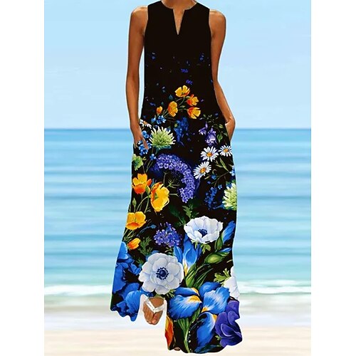 Per donna Abito lungo Abito lungo Abito casual Abito linea A Abito stampato Floreale Romantico Moderno Giornaliero Appuntamento Da mare Tasche Stampa Senza maniche A V Vestito Morbido Nero Estate
Per donna Abito lungo Abito lungo Abito casual Abito linea A Abito stampato Floreale Romantico Moderno Giornaliero Appuntamento Da mare Tasche Stampa Senza maniche A V Vestito Morbido Nero Estate