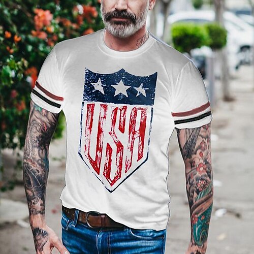 Per uomo maglietta Magliette Pop art Bandiera Girocollo Abbigliamento Stampa 3D Esterno Informale Manica corta Stampa Di tendenza Originale Vintage
Per uomo maglietta Magliette Pop art Bandiera Girocollo Abbigliamento Stampa 3D Esterno Informale Manica corta Stampa Di tendenza Originale Vintage