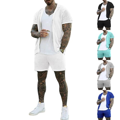 Hombre Conjunto de suéter Chaqueta de Punto Tejer Bolsillo De Punto Plano Cuello Vuelto Elegante Casual Ropa Cotidiana Noche Ropa Verano Negro Blanco S M L
Hombre Conjunto de suéter Chaqueta de Punto Tejer Bolsillo De Punto Plano Cuello Vuelto Elegante Casual Ropa Cotidiana Noche Ropa Verano Negro Blanco S M L