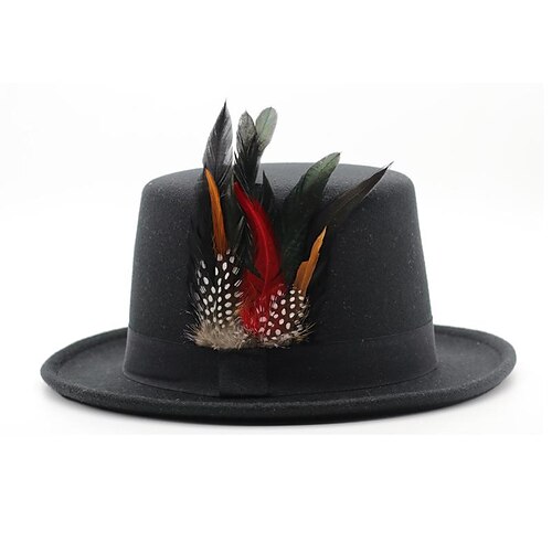 Hatter Ull / Acryl Fedora Formell Bryllup Enkel Med Fjær Ren Farge Hodeplagg Hodeplagg
Hatter Ull / Acryl Fedora Formell Bryllup Enkel Med Fjær Ren Farge Hodeplagg Hodeplagg