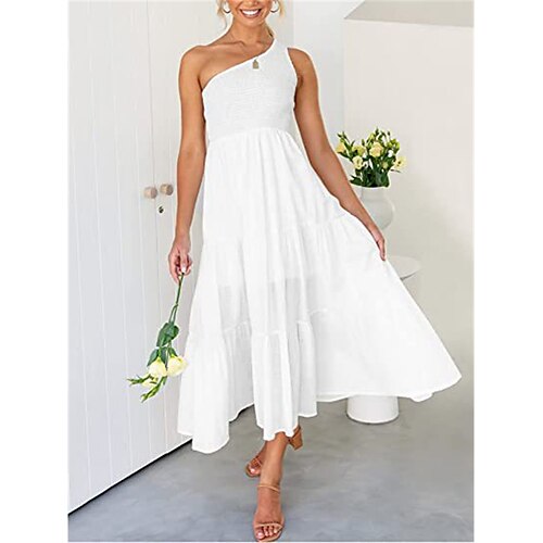 Per donna Abito lungo Abito lungo Abito casual Vestito nero Vestito bianco Colore puro Di tendenza Informale Esterno Giornaliero Per eventi Increspato Schiena scoperta Senza maniche Monospalla Vestito
Per donna Abito lungo Abito lungo Abito casual Vestito nero Vestito bianco Colore puro Di tendenza Informale Esterno Giornaliero Per eventi Increspato Schiena scoperta Senza maniche Monospalla Vestito