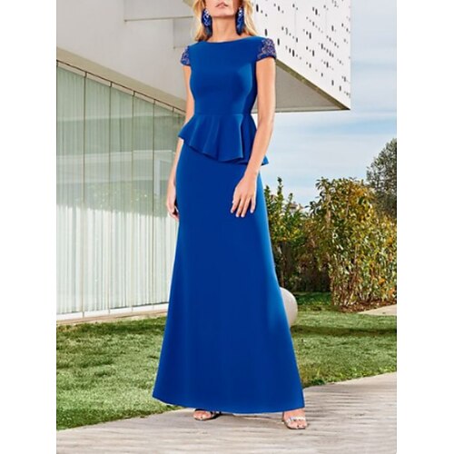 A tubino Abito da cerimonia per signora Invitati del matrimonio Festa Elegante Girocollo Alla caviglia Chiffon elasticizzato Manica corta con Di pizzo Con balze 2023
A tubino Abito da cerimonia per signora Invitati del matrimonio Festa Elegante Girocollo Alla caviglia Chiffon elasticizzato Manica corta con Di pizzo Con balze 2023