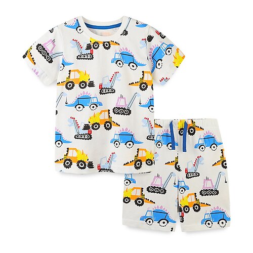 2 Dele Børn Drenge T-shirt & Shorts Outfit Tegneserie Kortærmet Sæt Afslappet Yndig Daglig Sommer Forår 7-13 år Hvid
2 Dele Børn Drenge T-shirt & Shorts Outfit Tegneserie Kortærmet Sæt Afslappet Yndig Daglig Sommer Forår 7-13 år Hvid