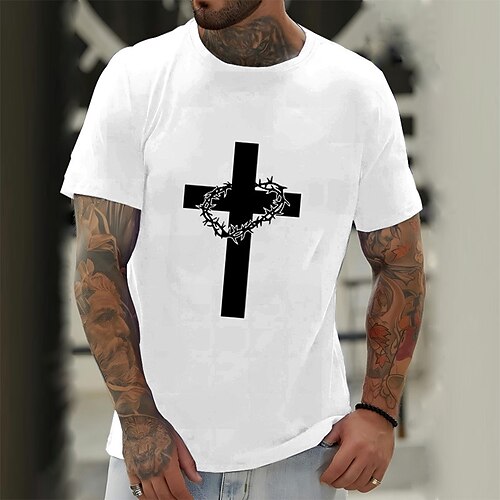 Per uomo maglietta Magliette grafiche Camicia fresca Stampe astratte Croce Fede Girocollo Stampa a caldo Strada Da mare Maniche corte Stampa Abbigliamento Originale Essenziale Contemporaneo moderno
Per uomo maglietta Magliette grafiche Camicia fresca Stampe astratte Croce Fede Girocollo Stampa a caldo Strada Da mare Maniche corte Stampa Abbigliamento Originale Essenziale Contemporaneo moderno