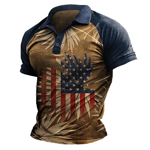 Herre POLO Trøje Golftrøje Grafiske tryk Nationalflag Aftæpning Navyblå udendørs Gade Kort Ærme Knap ned Trykt mønster Tøj Sport Mode Gade Designer
Herre POLO Trøje Golftrøje Grafiske tryk Nationalflag Aftæpning Navyblå udendørs Gade Kort Ærme Knap ned Trykt mønster Tøj Sport Mode Gade Designer