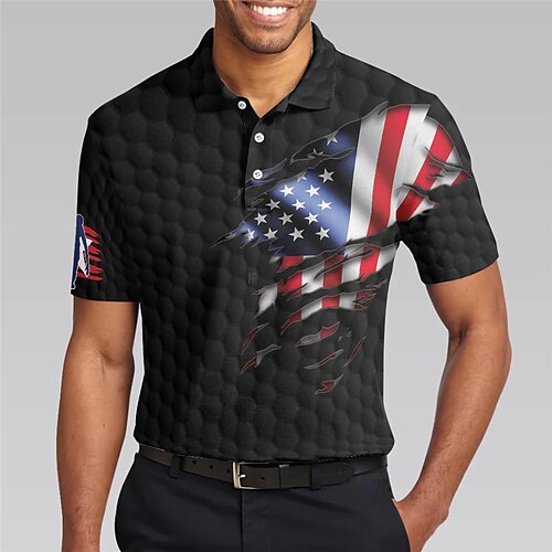 Herre POLO Trøje Golftrøje Grafiske tryk Nationalflag Aftæpning Sort udendørs Gade Kort Ærme Knap ned Trykt mønster Tøj Sport Mode Gade Designer
Herre POLO Trøje Golftrøje Grafiske tryk Nationalflag Aftæpning Sort udendørs Gade Kort Ærme Knap ned Trykt mønster Tøj Sport Mode Gade Designer