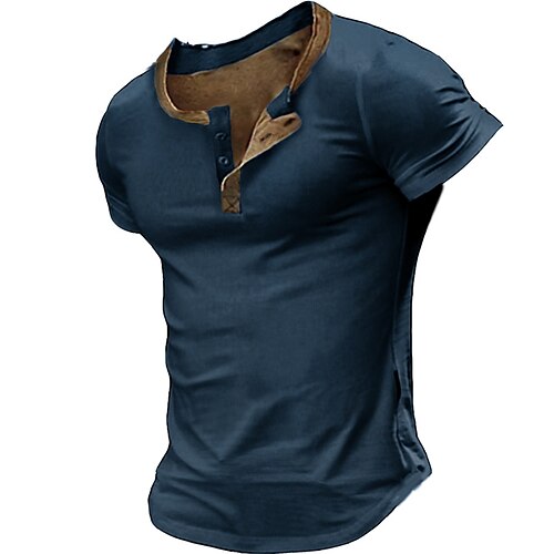 Herre Henley-skjorte Vanlig Henley 3D-udskrivning udendørs Daglig Kortærmet Knap ned Tøj Mode Designer Bekvem
Herre Henley-skjorte Vanlig Henley 3D-udskrivning udendørs Daglig Kortærmet Knap ned Tøj Mode Designer Bekvem