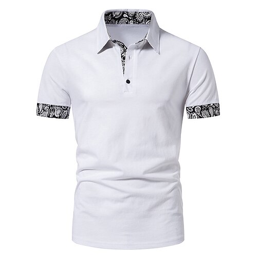 Herre Golf skjorte Polo Avslappet Polokrage Kortermet Tropisk Helfarge Lapper Sommer Normal Svart Hvit Golf skjorte
Herre Golf skjorte Polo Avslappet Polokrage Kortermet Tropisk Helfarge Lapper Sommer Normal Svart Hvit Golf skjorte