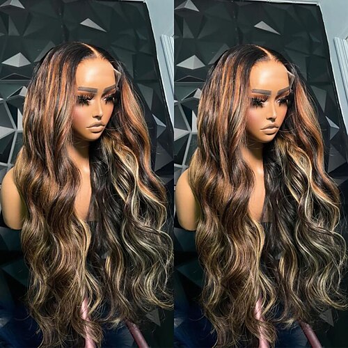 Remy Menneskehår 4X13 Lukning Paryk Gratis del Brasiliansk hår Bølget Flerfarvet Paryk 130% 150% Hår Densitet Ombre-hår Fremhævet / Balayage hår 100% Jomfru Pre-Plucked Til parykker til sorte kvinder
Remy Menneskehår 4X13 Lukning Paryk Gratis del Brasiliansk hår Bølget Flerfarvet Paryk 130% 150% Hår Densitet Ombre-hår Fremhævet / Balayage hår 100% Jomfru Pre-Plucked Til parykker til sorte kvinder