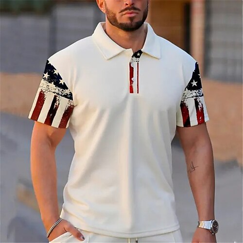 Per uomo POLO Camicia da golf Golf Stampe astratte Bandiera americana Collo ripiegabile Bianco Esterno Strada Maniche corte Bottone giù Stampa Abbigliamento Sportivo Di tendenza Streetwear Originale
Per uomo POLO Camicia da golf Golf Stampe astratte Bandiera americana Collo ripiegabile Bianco Esterno Strada Maniche corte Bottone giù Stampa Abbigliamento Sportivo Di tendenza Streetwear Originale