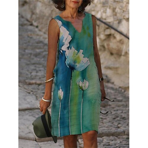 Per donna Vestito casual Abito senza maniche Abito estivo Floreale Stampa A V Vestito longuette Di tendenza Streetwear Esterno Strada Manica corta Morbido Rosa Verde Estate Primavera S M L XL XXL
Per donna Vestito casual Abito senza maniche Abito estivo Floreale Stampa A V Vestito longuette Di tendenza Streetwear Esterno Strada Manica corta Morbido Rosa Verde Estate Primavera S M L XL XXL