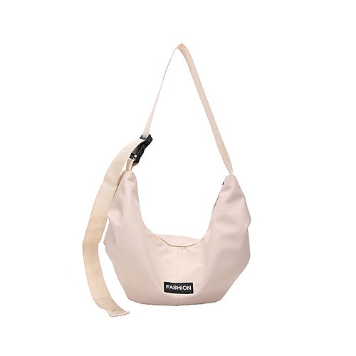 Dame Crossbody-veske Hobo-veske Nylon Daglig Glidelås Stor kapasitet Helfarge Svart Hvit
Dame Crossbody-veske Hobo-veske Nylon Daglig Glidelås Stor kapasitet Helfarge Svart Hvit