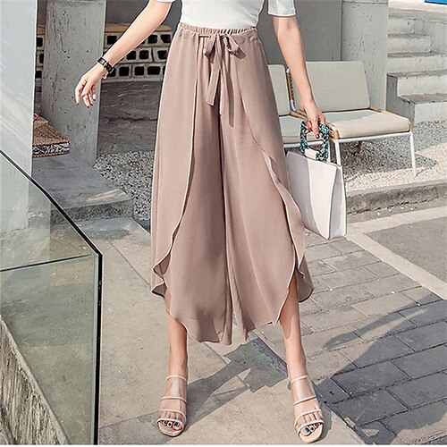 Dame Bredt Bukseben Poset Chiffon Sort Lyserød Blå Høj Talje Elegant Afslappet Hverdag Afslappet / Hverdag Mikroelastisk Ankel-længde Bekvem Ensfarvet M L XL 2XL 3XL
Dame Bredt Bukseben Poset Chiffon Sort Lyserød Blå Høj Talje Elegant Afslappet Hverdag Afslappet / Hverdag Mikroelastisk Ankel-længde Bekvem Ensfarvet M L XL 2XL 3XL