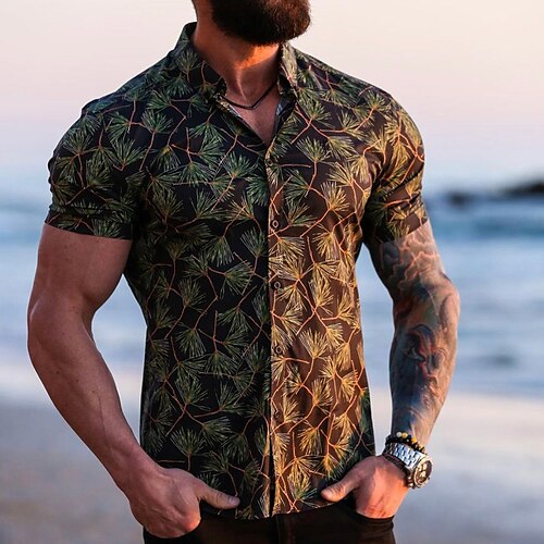 Per uomo Camicia Camicia con bottoni Camicia estiva Maglietta informale Camicia da spiaggia Verde Manica corta Stampe astratte pianta Collo ripiegabile Strada Giornaliero Stampa Abbigliamento Di
Per uomo Camicia Camicia con bottoni Camicia estiva Maglietta informale Camicia da spiaggia Verde Manica corta Stampe astratte pianta Collo ripiegabile Strada Giornaliero Stampa Abbigliamento Di