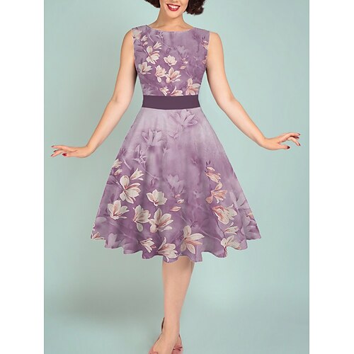 Per donna Retrò Stile anni '50 Abito vintage Vestito longuette Giornaliero Appuntamento Increspato Stampa Floreale Girocollo Senza maniche Taglia piccola Estate Primavera 2023 Viola S M L XL
Per donna Retrò Stile anni '50 Abito vintage Vestito longuette Giornaliero Appuntamento Increspato Stampa Floreale Girocollo Senza maniche Taglia piccola Estate Primavera 2023 Viola S M L XL