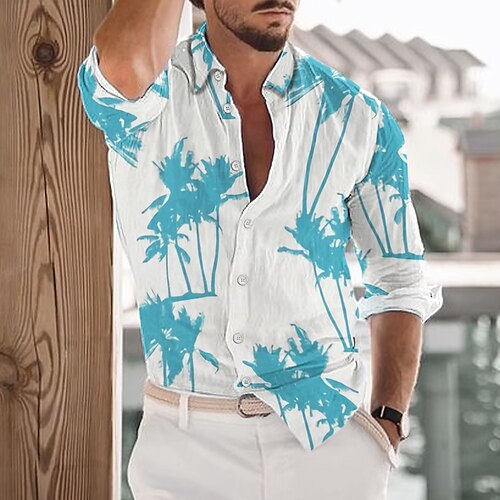 Herre Skjorte Hawaii skjorte Button Up skjorte Sommer skjorte Casual skjorte Blå Orange Grå Langærmet Kokos palme Aftæpning Gade Daglig Trykt mønster Tøj Mode Afslappet Bekvem
Herre Skjorte Hawaii skjorte Button Up skjorte Sommer skjorte Casual skjorte Blå Orange Grå Langærmet Kokos palme Aftæpning Gade Daglig Trykt mønster Tøj Mode Afslappet Bekvem